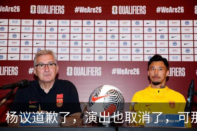 杨议道歉了，演出也取消了，可那句“误会”什么都没解决。
